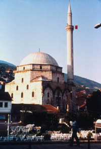 The Sinan Pasha mosque in Prizren was built in 1600. 