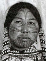 Aivilik woman with facial tattoos.