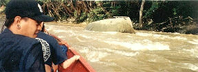 Simon David checks out the rapids ahead