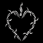 Barbwire Sacred Heart design