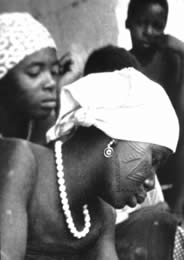 Tattooed Makonde  women, circa 1960