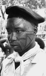 Makonde facial tattooing. 