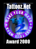 Tattooz.net Make Your Mark Award 2000