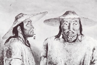 Alutiiq man of Kodiak Island, ca. 1818