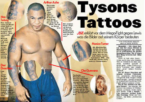 Mike Tysons face tattoo and other designs meaning from communist heads to  former tennis champ and exwife he cheated on  The Sun  The Sun