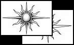 Sun tatoo designs