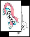 Pink ribbon tattoo designs