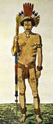 early 19th-century drawings of Apiaká warrior