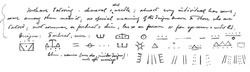 Drawings of Mohave Tattoo Markings, ca. 1900.