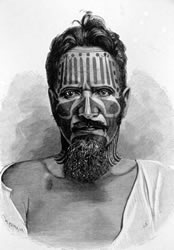 Samoan elements of early twentieth-century male tattoo.