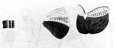 Tahitian tattoos sketched by Sydney Parkinson, 1769. 