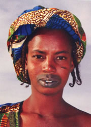 Fulani tattooing in Mali. Photograph © Michael Laukien.