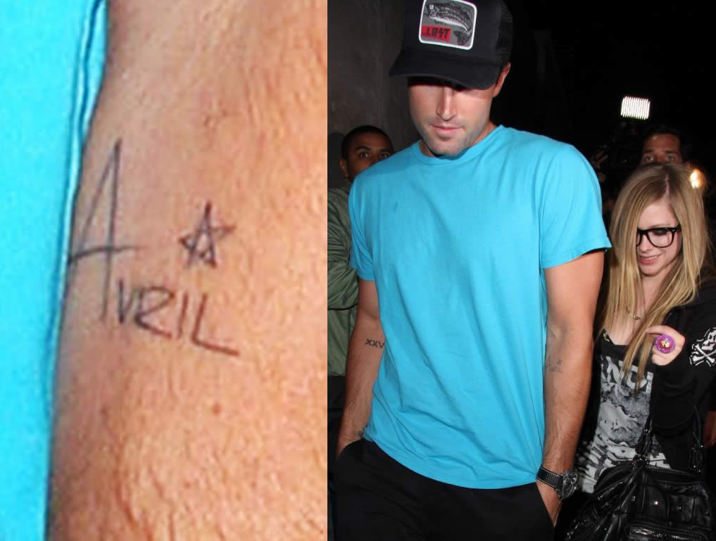 Toronto Avril Lavigne  Brody Jenner out for a late night stroll in  Yorkville Checkout the Avril Tattoo on Brody THE HOLLYWOOD MINUTE 
