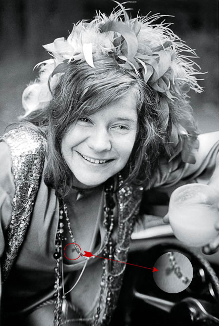 Janis Joplin Smiling With Glasses Classic Rock Fitted Men's Jersey Tee  JOP04 - Fearless Apparel
