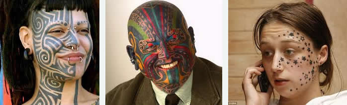 Facial tattoos