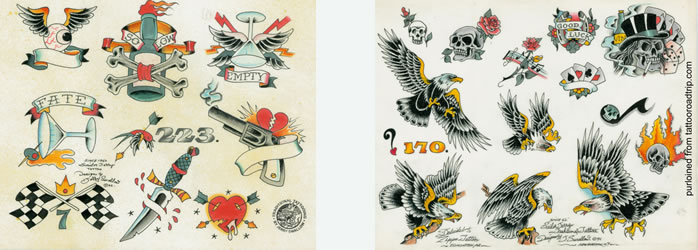 Flash sheets by Sailor Jerry Swallow
