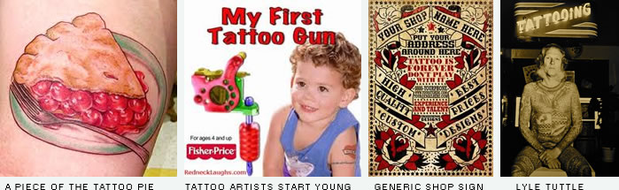 Tattoo artists starting younger every day. Lyle Tuttle