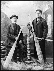 James Swan and a Haida man named Johnny Kit Elswa, Victoria, BC, 1883