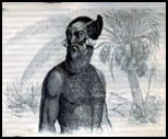 Male Marshallese with tattoo