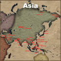 Asia Tattoo Map