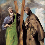 St Andrew and St Francis by Greco El